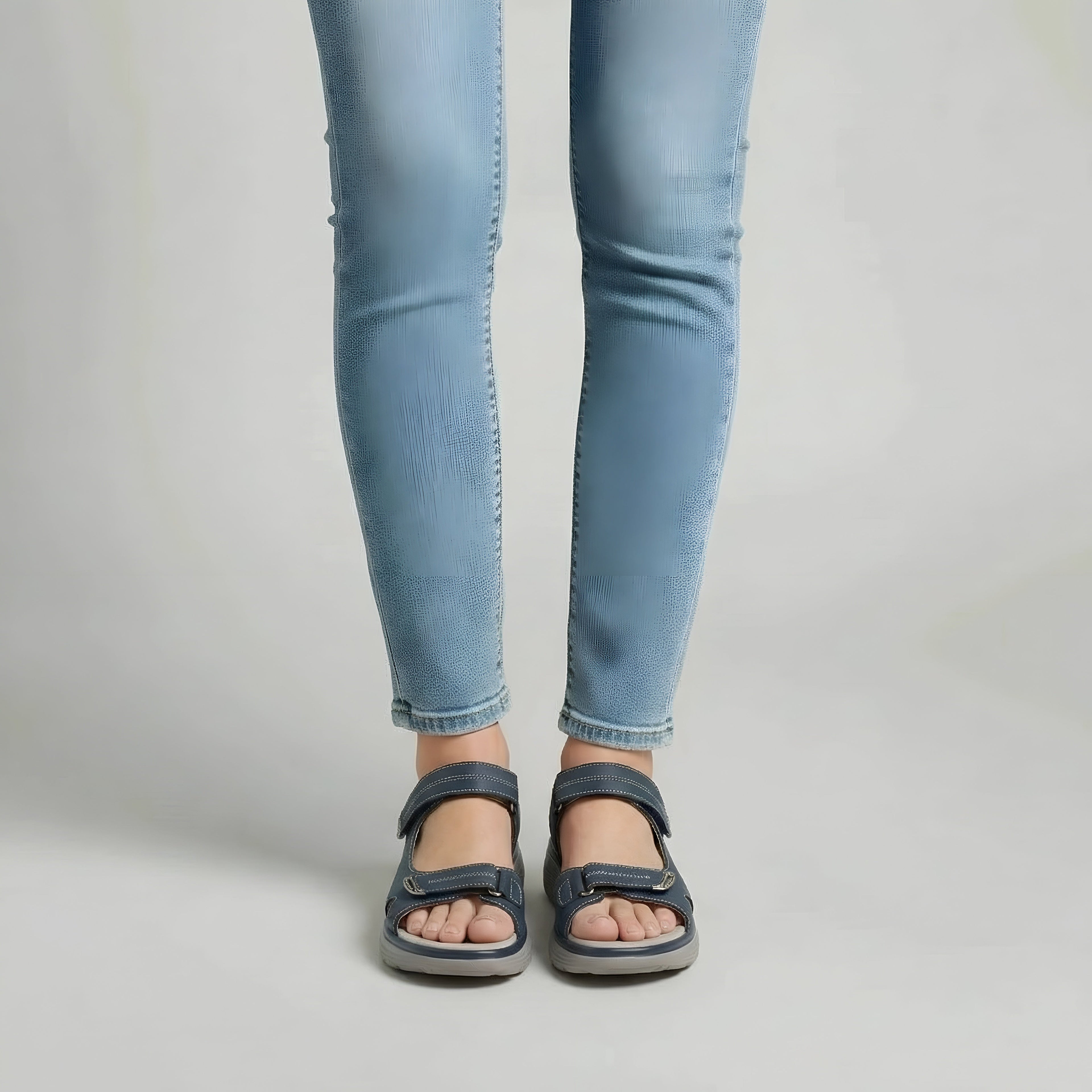 Komfort-Sandalen mit verstellbaren Riemen