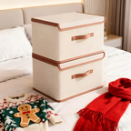 Faltbare Aufbewahrungsbox mit Deckel und Griffen