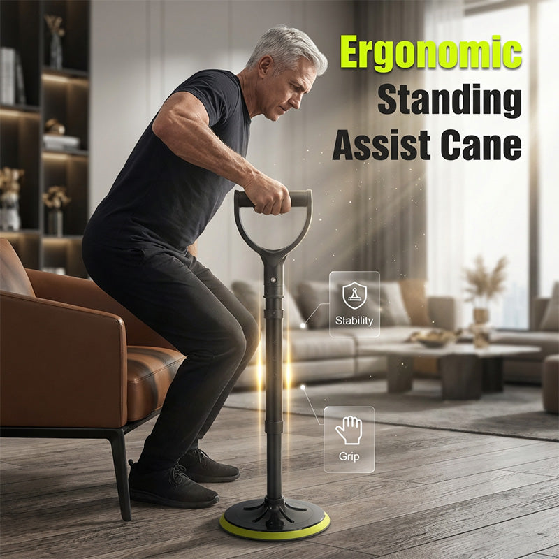 Ergonomischer Gehstock mit rutschfester Basis