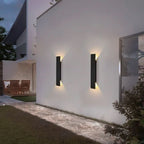 LED-Wandleuchte, zylindrisch mit diffusem Licht, Metall und Acryl