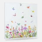 Fensteraufkleber Blumen & Schmetterlinge – Wildblumen-Motiv