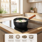 Mini Wok aus Stahl mit Keramikbeschichtung