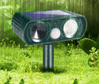 Solar-Tierabwehr mit Ultraschall und Lichtblitz