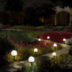 Solar-Kugelleuchten für Garten und Weg – Set mit