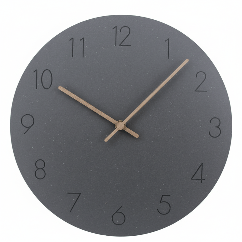 Wanduhr skandinavischen Stil – Lautlos mit Walnusszeiger