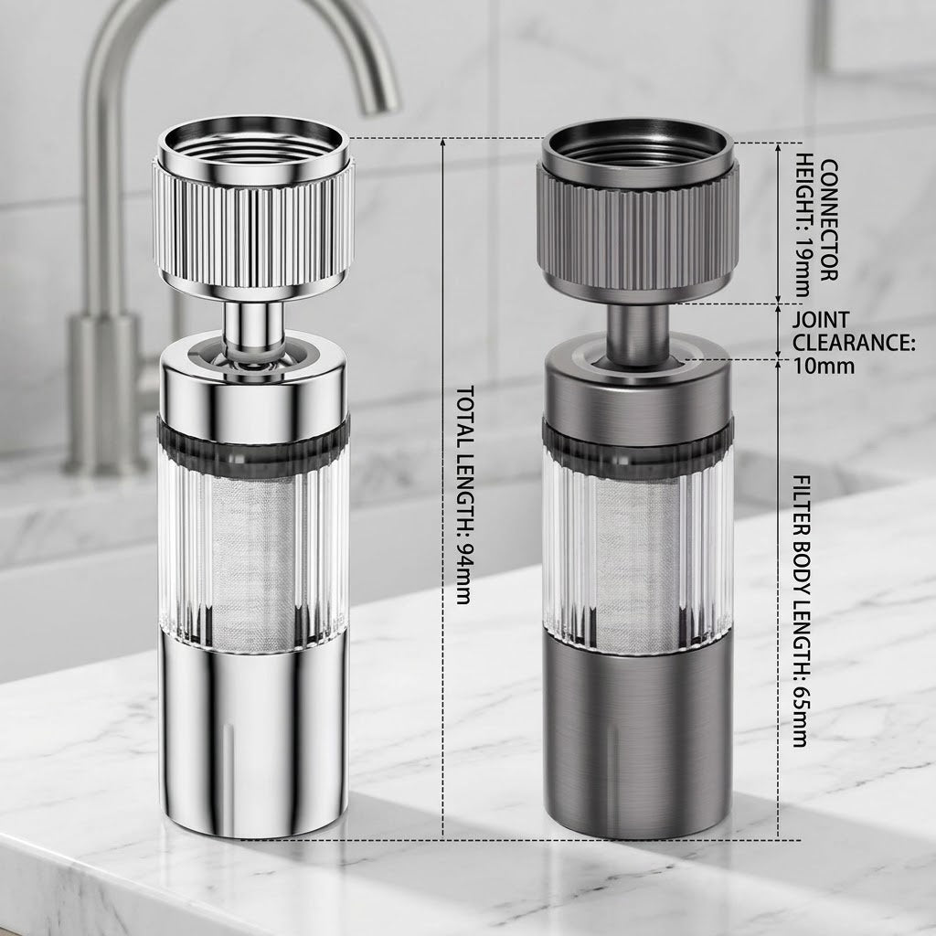 Wasserhahn-Filter mit 360° Drehfunktion