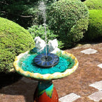 Solar-Springbrunnen schwimmend für Gartenteich, Ø 17 cm