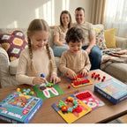 Pom-Pom Bastelset mit 12 Tiermotiven und 600 Pompons