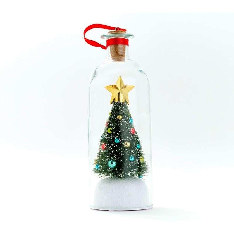 Mini Weihnachtsbaum | Handdekoriert im Glas mit Botschaft