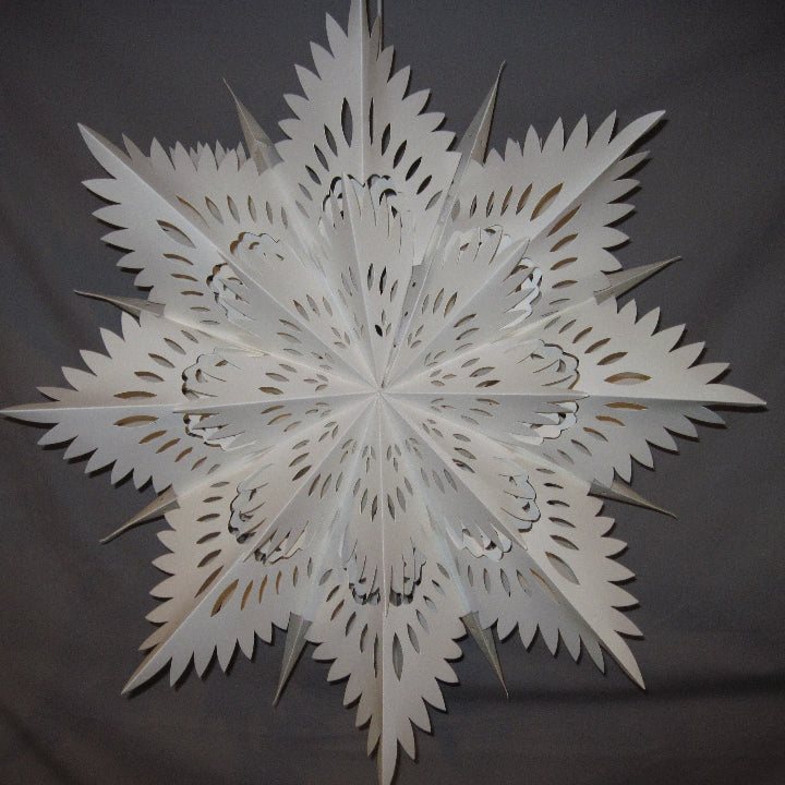 Leuchtende Schneeflocken-Weihnachtslaterne – Warmweißes Licht für gemütliche Winterabende