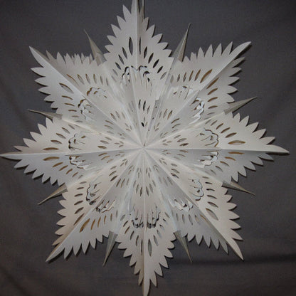 Leuchtende Schneeflocken-Weihnachtslaterne – Warmweißes Licht für gemütliche Winterabende