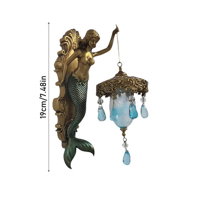 Wandleuchte Meerjungfrau | Barockstil mit warmem Lichtschein