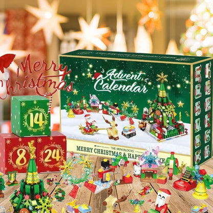 Bausteinset Adventskalender | 24-teiliges Bauvergnügen für Kinder