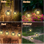 Solar-Gartenlaterne mit Metallgitter – Warmweiss, 36h Leuchtdauer