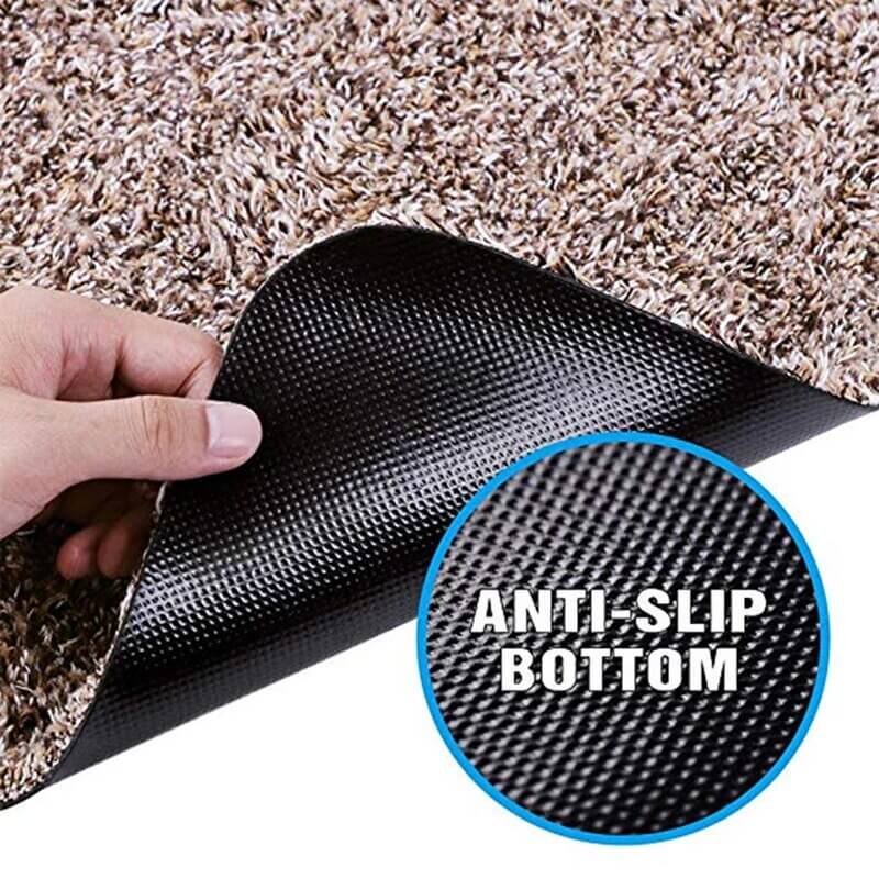 Saugstarke Fussmatte aus Mikrofaser mit Antislip-Rückseite