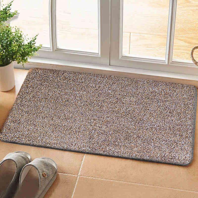 Saugstarke Fussmatte aus Mikrofaser mit Antislip-Rückseite