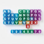 Magnetische Buchstabenwürfel 40-teilig mit Zahlen