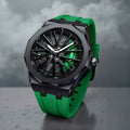Sportuhr mit Automobildesign – Silikonarmband