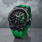 Sportuhr mit Automobildesign – Silikonarmband