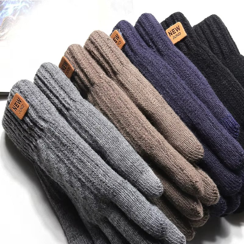 Thermo-Fleece Handschuhe mit Touchscreen-Spitzen