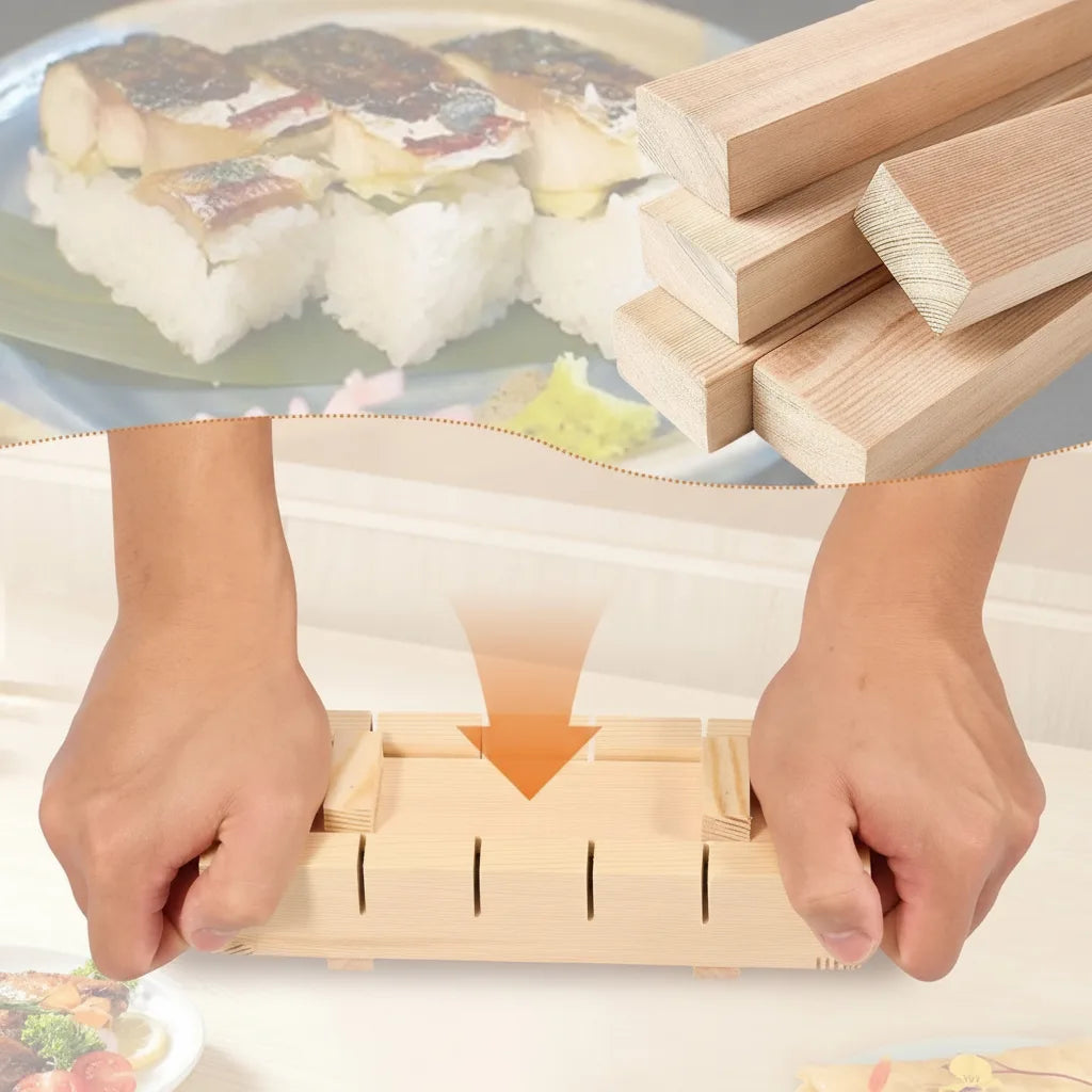 Sushi-Presse aus Holz – Perfekte Rollen zu Hause