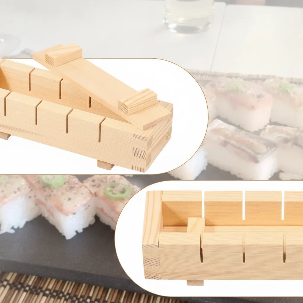 Sushi-Presse aus Holz – Perfekte Rollen zu Hause