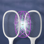 Elektrische Fliegenklatsche mit UV-Zapper-Lampe 2-in-1