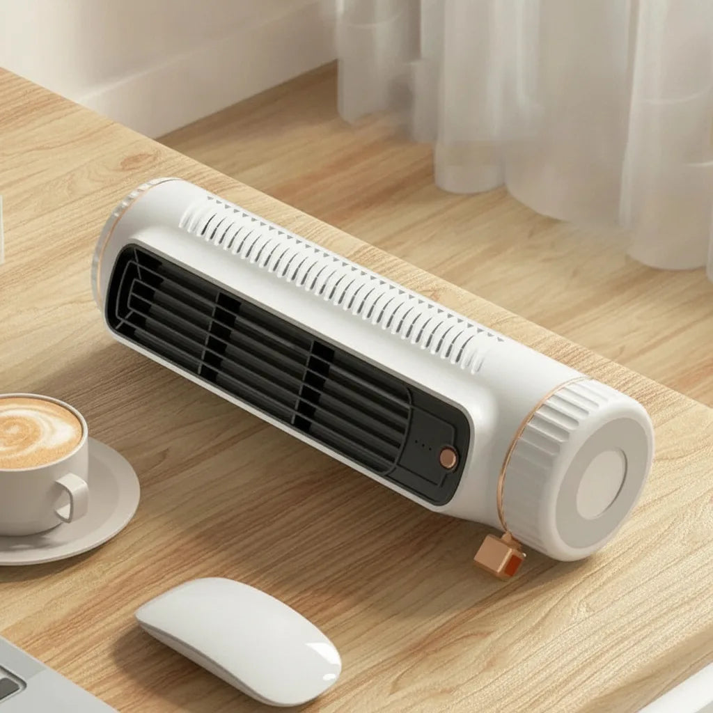 Turmventilator flügellos mit 360°-Luftzirkulation