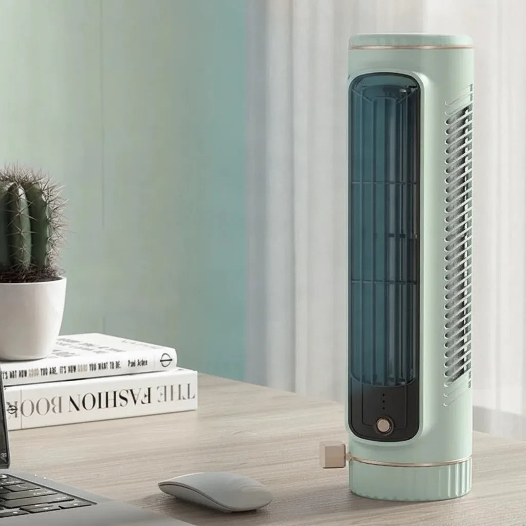 Turmventilator flügellos mit 360°-Luftzirkulation