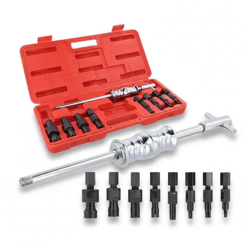 Blindloch-Innenlagerpuller Set mit Gleithammer, 8–32 mm, 9-teilig
