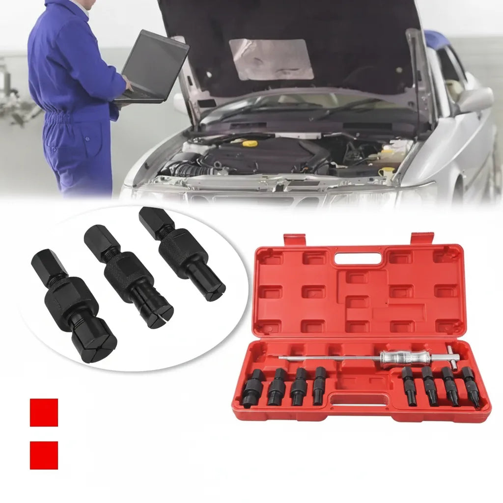 Blindloch-Innenlagerpuller Set mit Gleithammer, 8–32 mm, 9-teilig