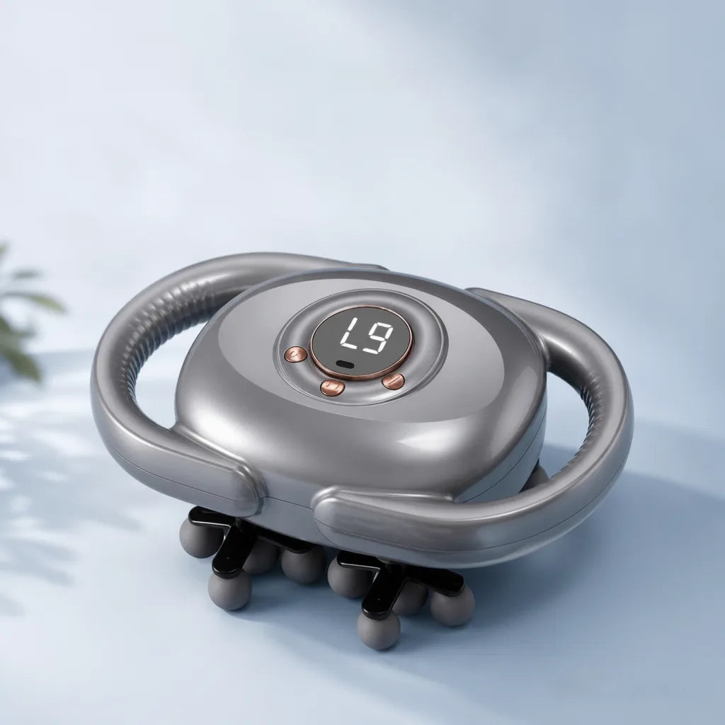 Elektrisches Massagegerät mit Massageköpfen
