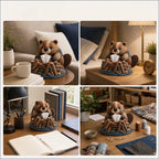 DIY Tierfigur Taschentuchbox Bastelset mit Patchwork-Design