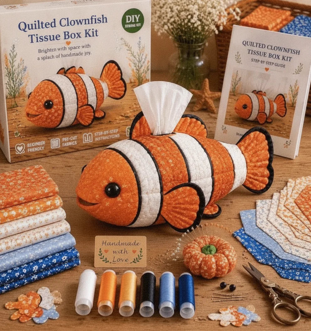 DIY Tierfigur Taschentuchbox Bastelset mit Patchwork-Design
