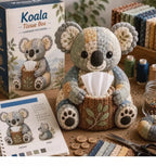 DIY Tierfigur Taschentuchbox Bastelset mit Patchwork-Design