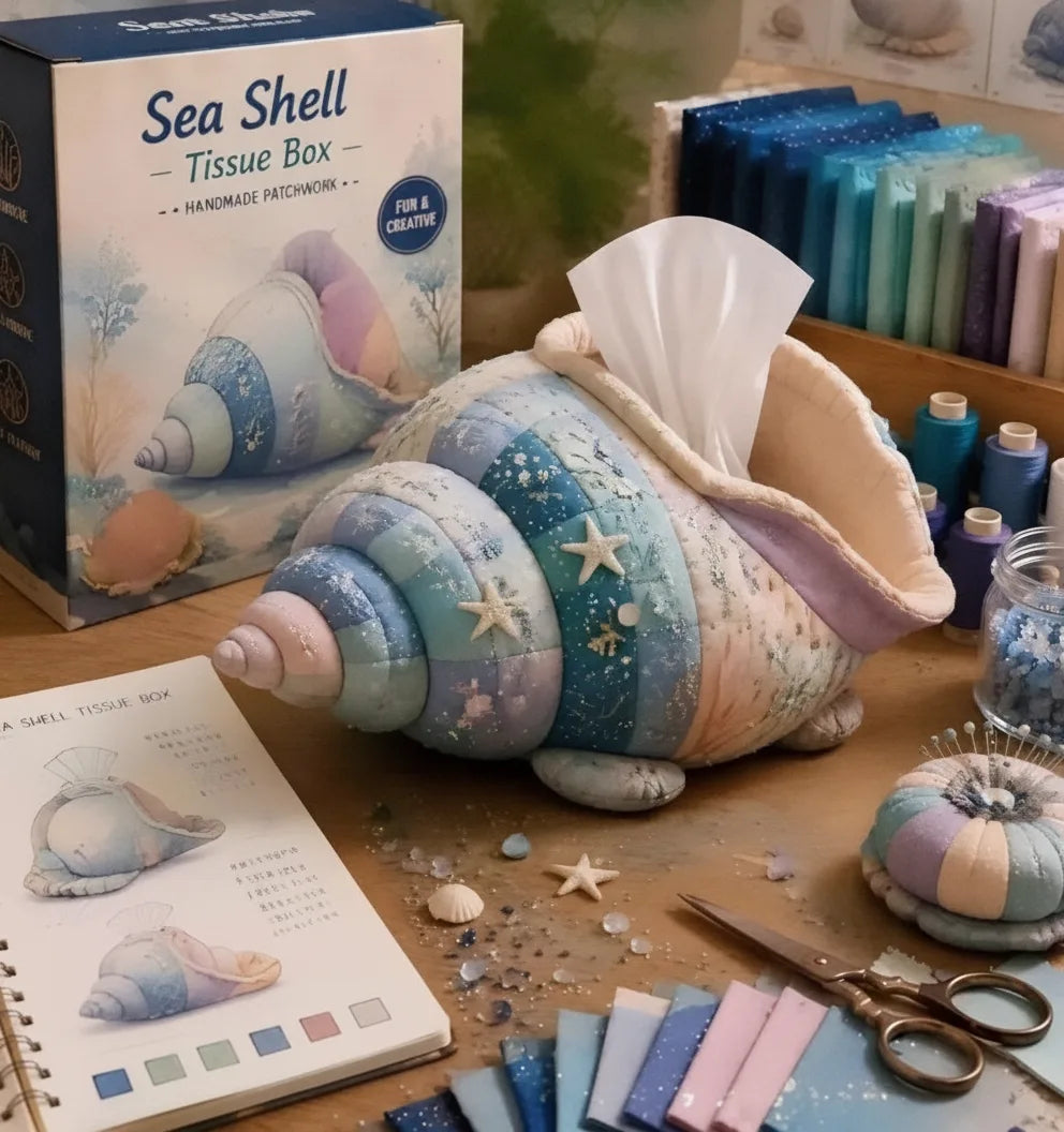 DIY Tierfigur Taschentuchbox Bastelset mit Patchwork-Design