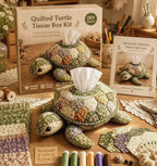DIY Tierfigur Taschentuchbox Bastelset mit Patchwork-Design