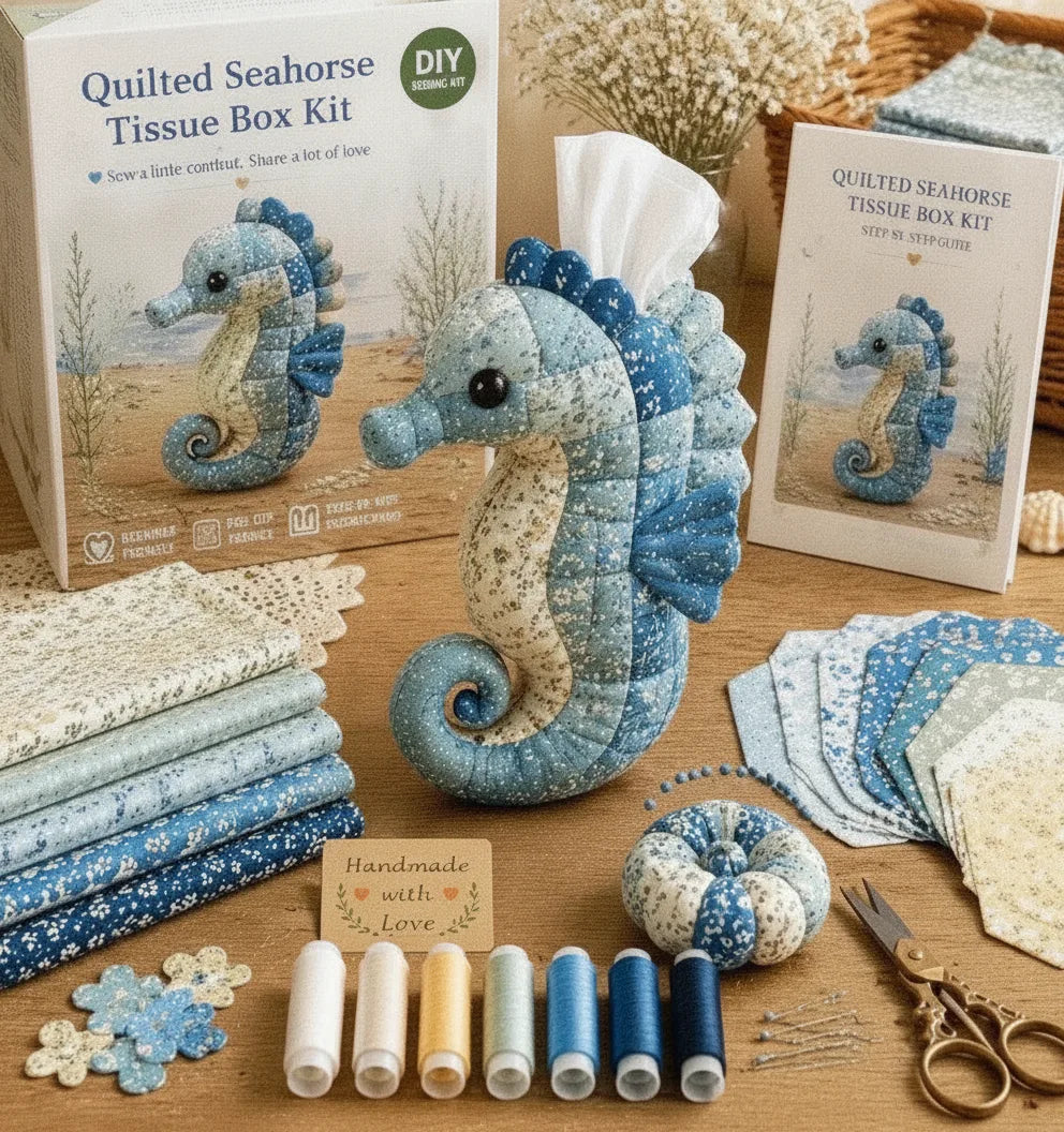 DIY Tierfigur Taschentuchbox Bastelset mit Patchwork-Design