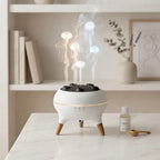 Aroma-Diffuser mit Quallen-Nebeleffekt und Holzfüssen