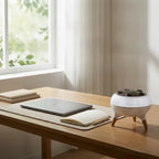 Aroma-Diffuser mit Quallen-Nebeleffekt und Holzfüssen