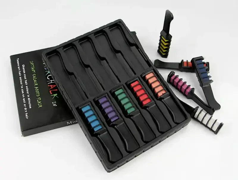 Haar-Farbkämme 10er Set | Leuchtende Farben, sanft & vielseitig