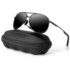 Polarisierte Aviator-Sonnenbrille aus Metall