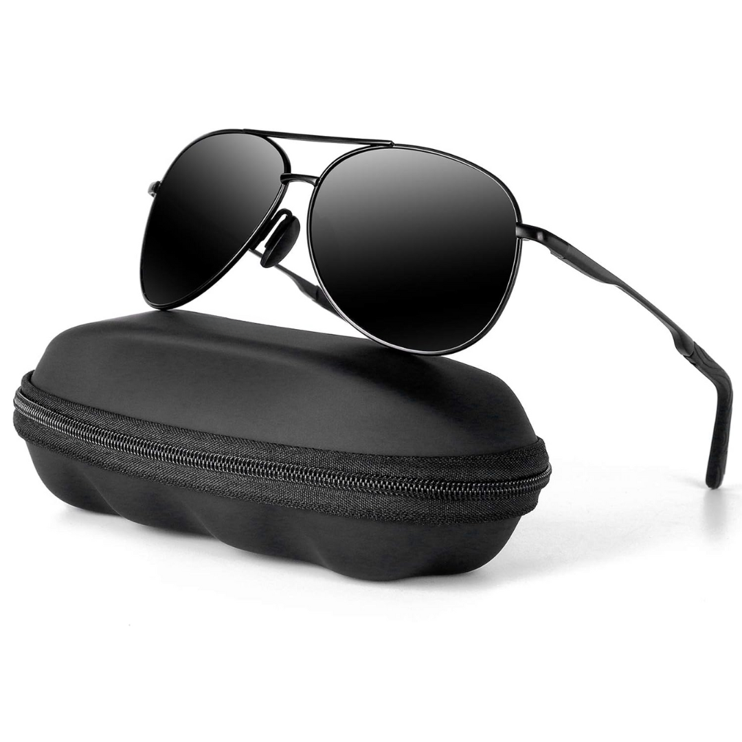 Polarisierte Aviator-Sonnenbrille aus Metall