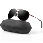 Polarisierte Aviator-Sonnenbrille aus Metall