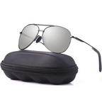 Polarisierte Aviator-Sonnenbrille aus Metall