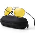 Polarisierte Aviator-Sonnenbrille aus Metall