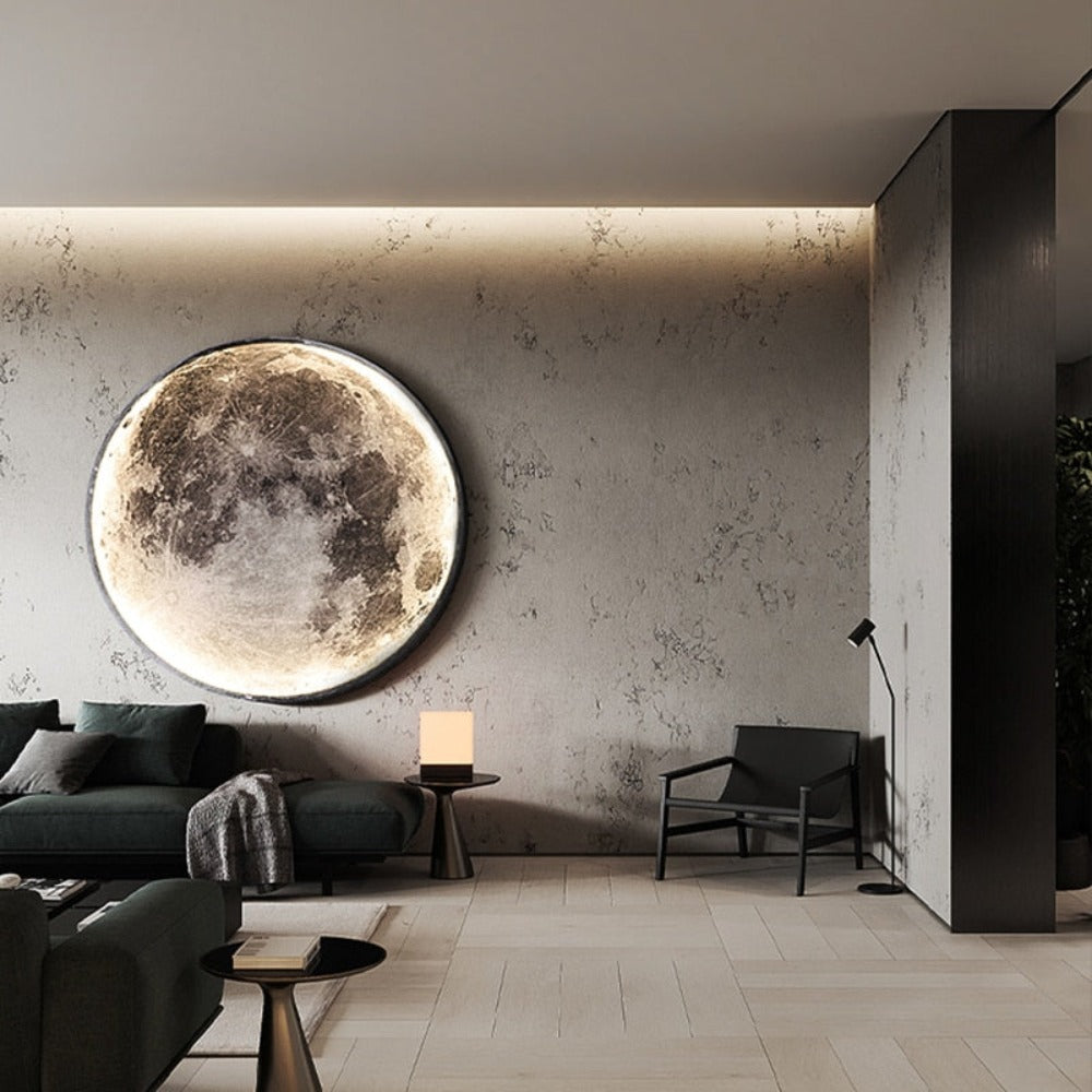 3D Mond Deckenleuchte mit Dimmfunktion