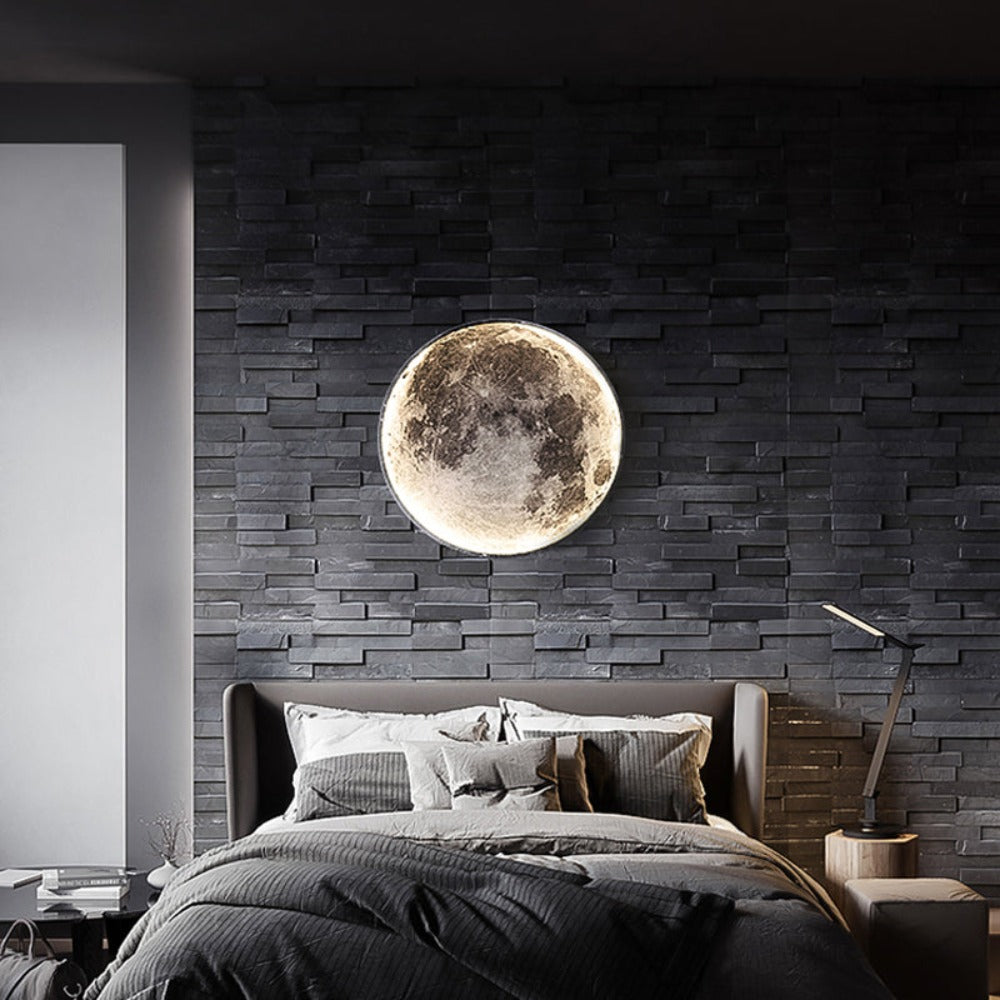 3D Mond Deckenleuchte mit Dimmfunktion