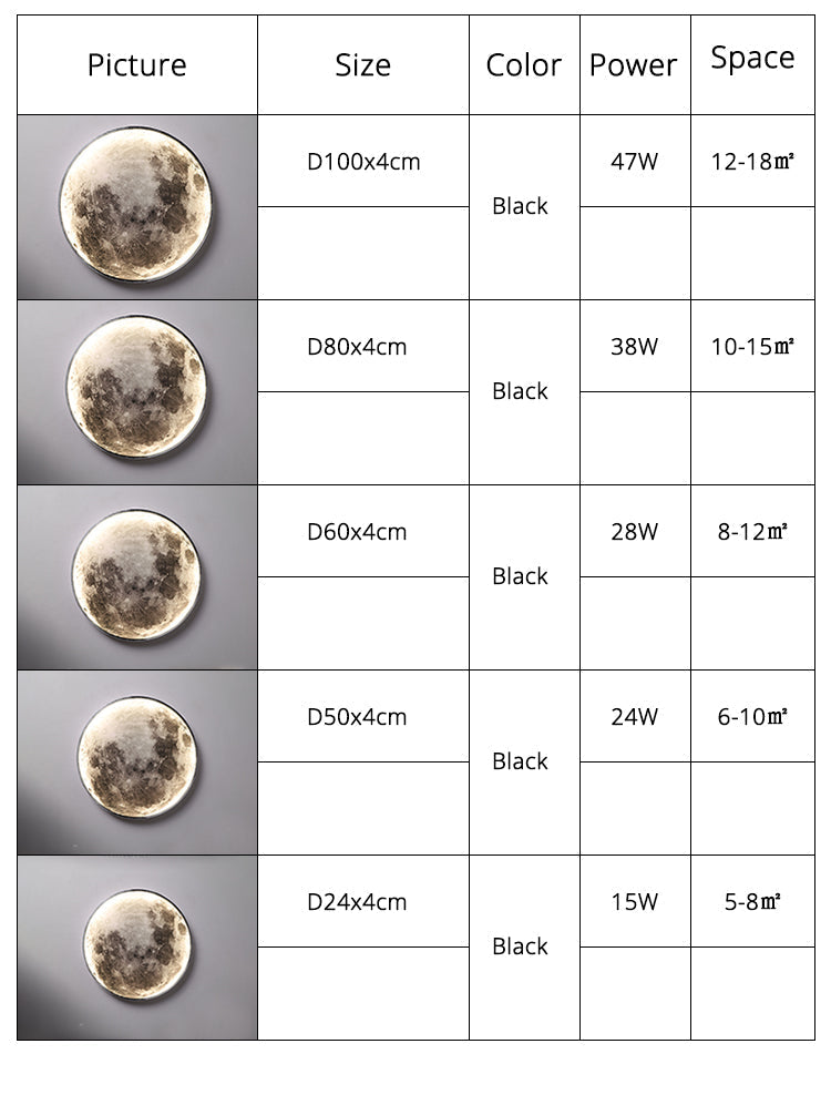 3D Mond Deckenleuchte mit Dimmfunktion