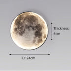 3D Mond Deckenleuchte mit Dimmfunktion